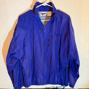 VINTAGE Reebok Track Jacket Purple Zip Up Windbreaker Mock Neck Women’s S